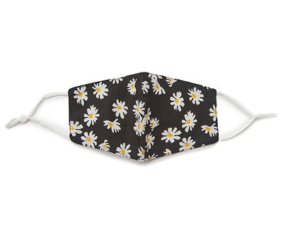 ADULT WOVEN FACEMASK DAISY PRINT