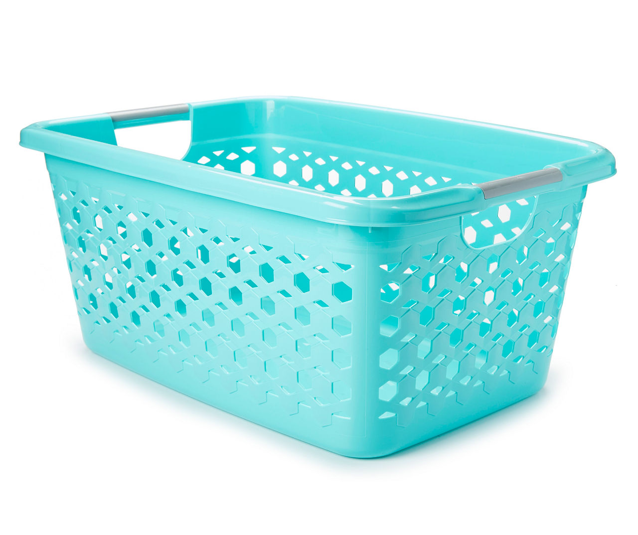 Home+Solutions Teal Large Plastic Baskets, 2 Count