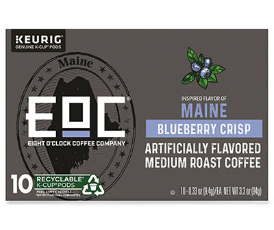 Maine Blueberry Crisp Medium Roast 10-Pack Single Serve Brew Cups
