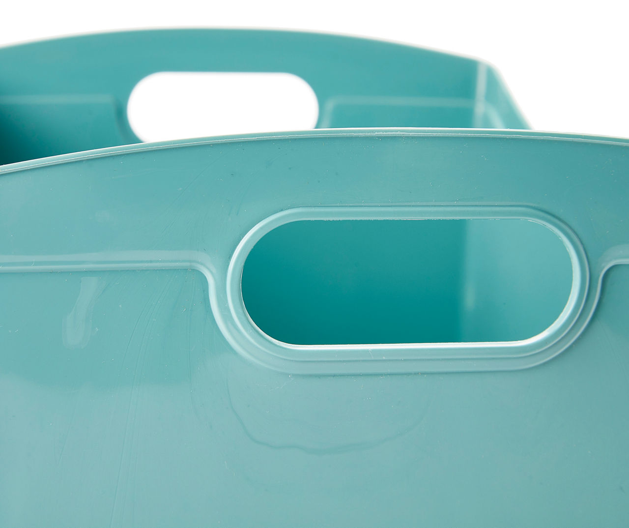 Slate Blue Small Plastic Storage Bin