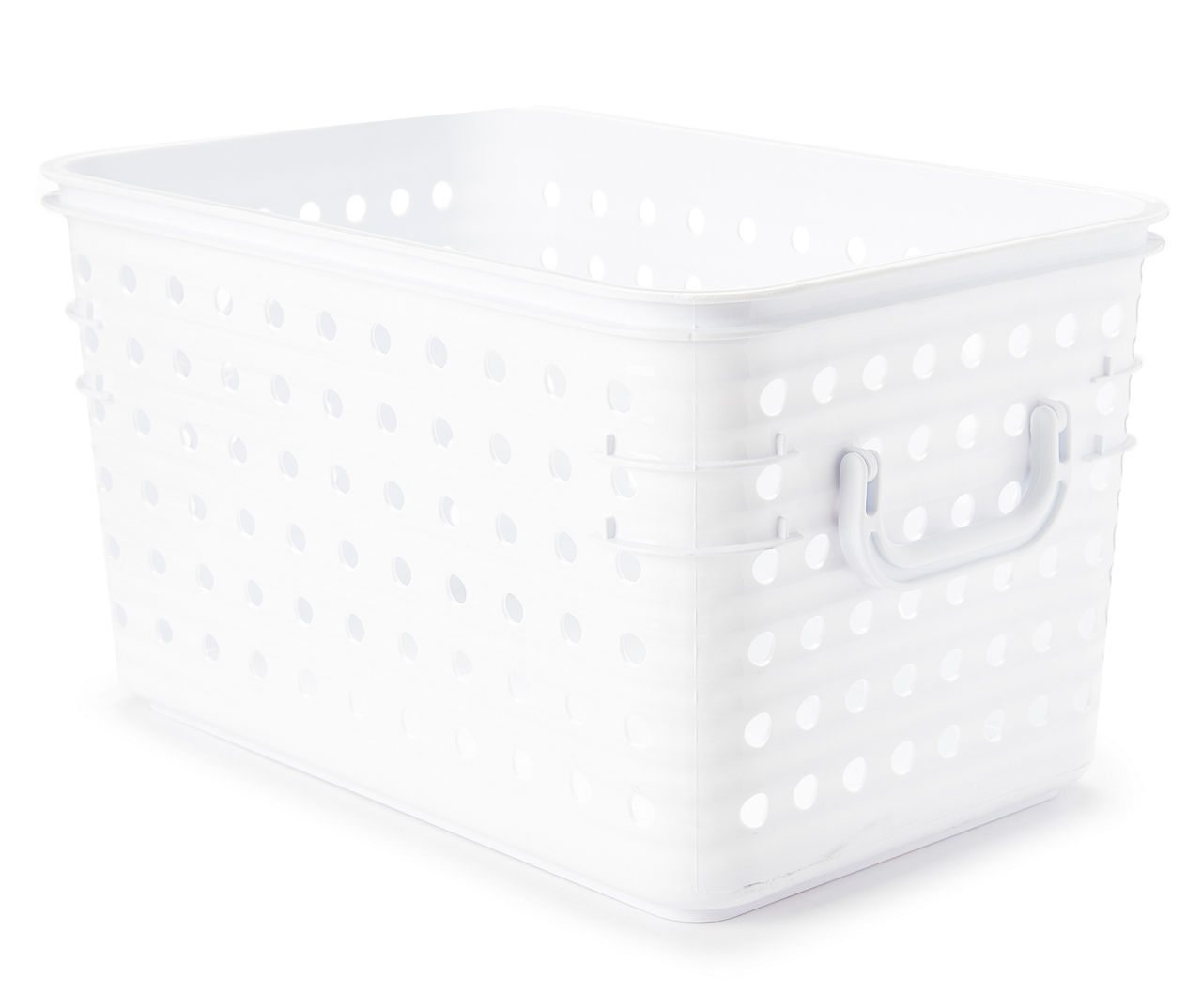White Dot Storage Basket, (9")