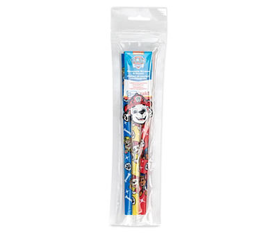 Paw Patrol Reusable Straws & Pouch, 3-Pack