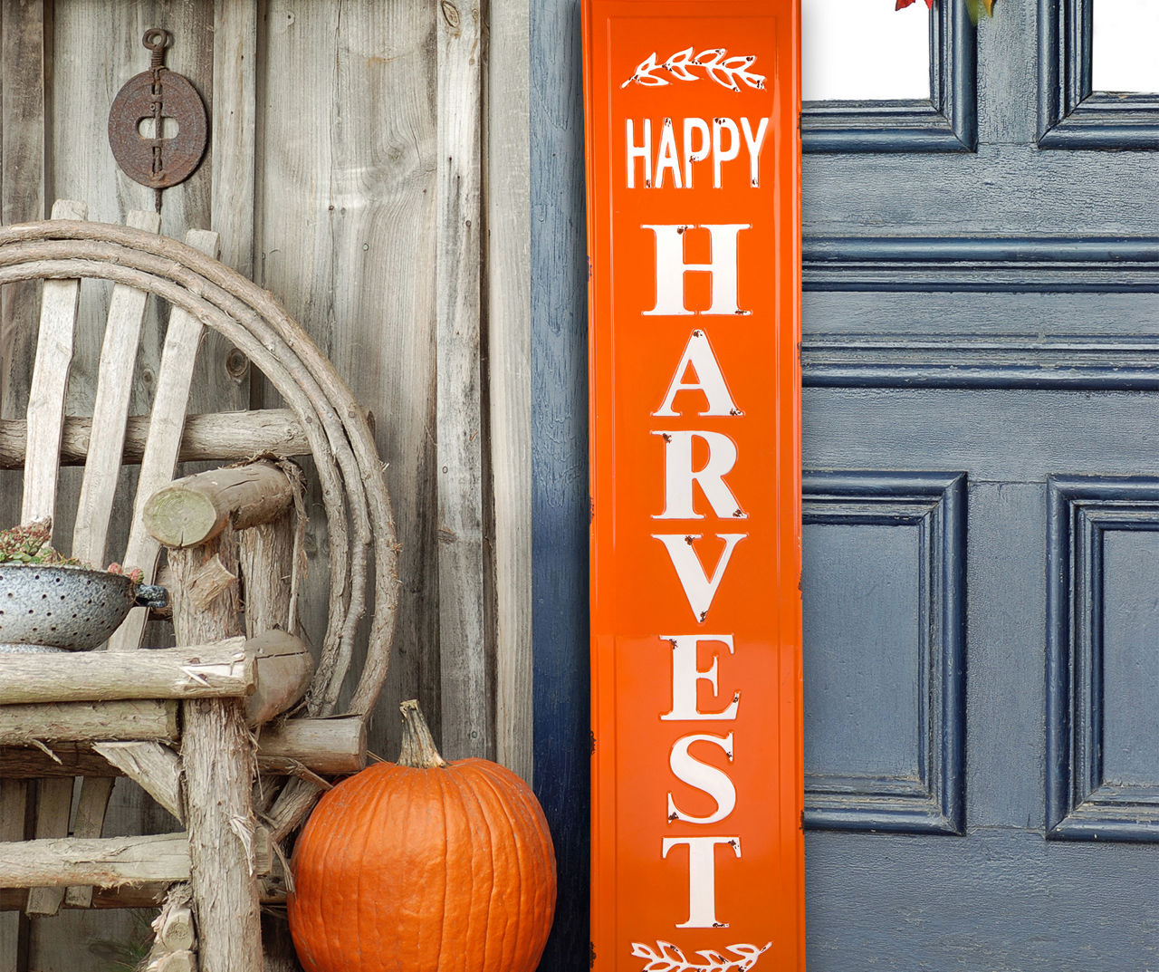 "Happy Harvest" Porch Leaner