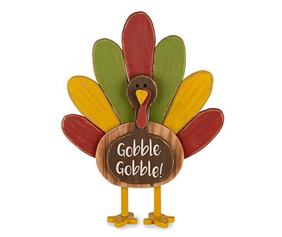 "Gobble Gobble" Turkey Standing Decor