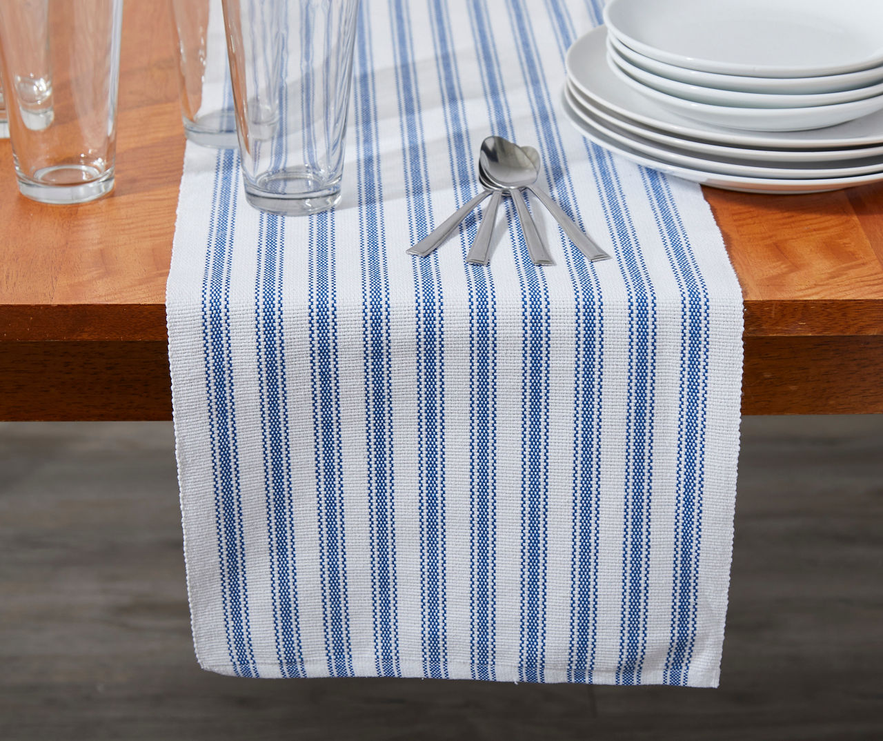 Blue Stripe Table Runner Big Lots