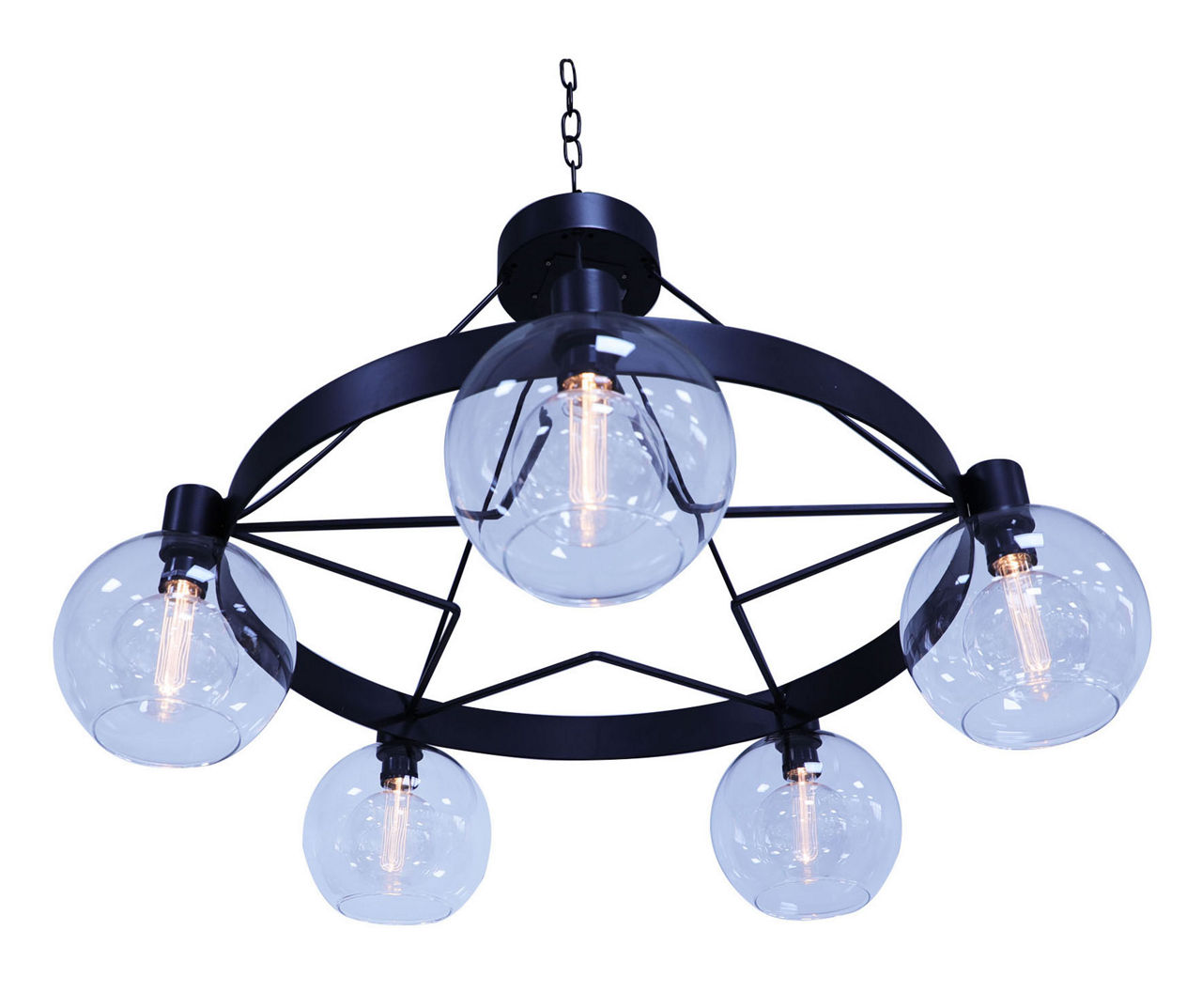 Broyhill Globe Edison 5-Light LED Chandelier