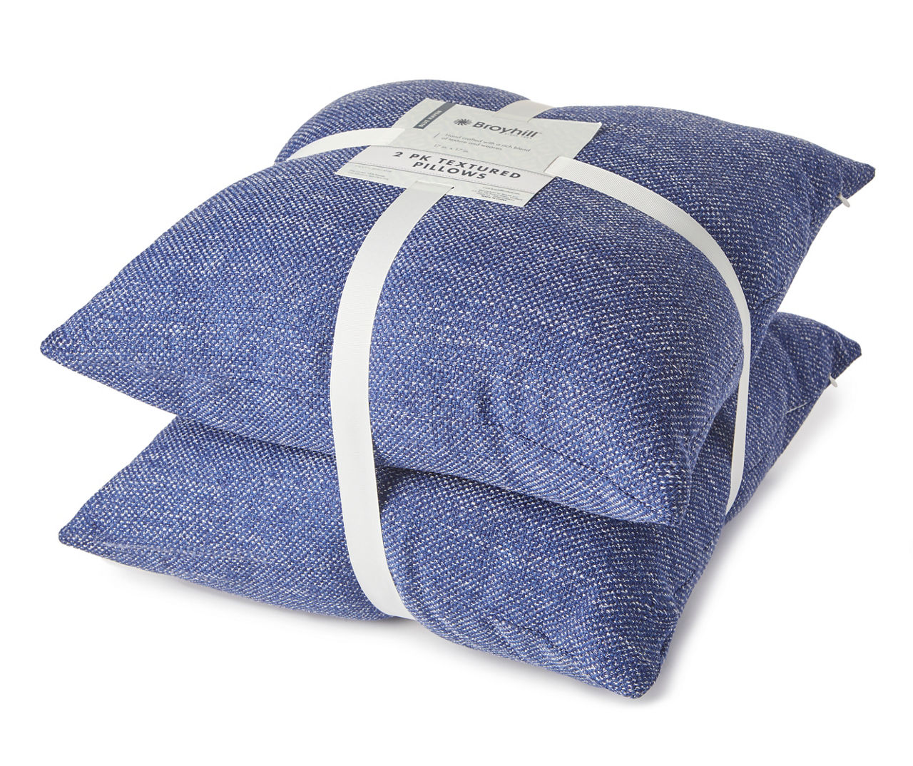 Broyhill Navy Blue Textured Throw Pillows, 2Pack Big Lots