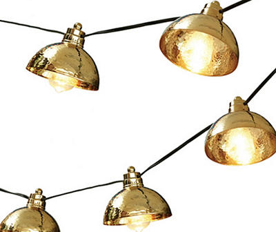 Antique Brass Lantern Light Set, 10-Lights