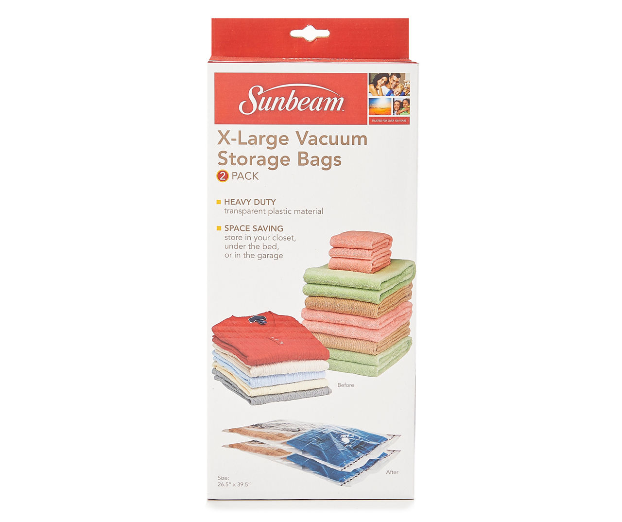 Sunbeam Large Vacuum Storage Bag, 3-Pack