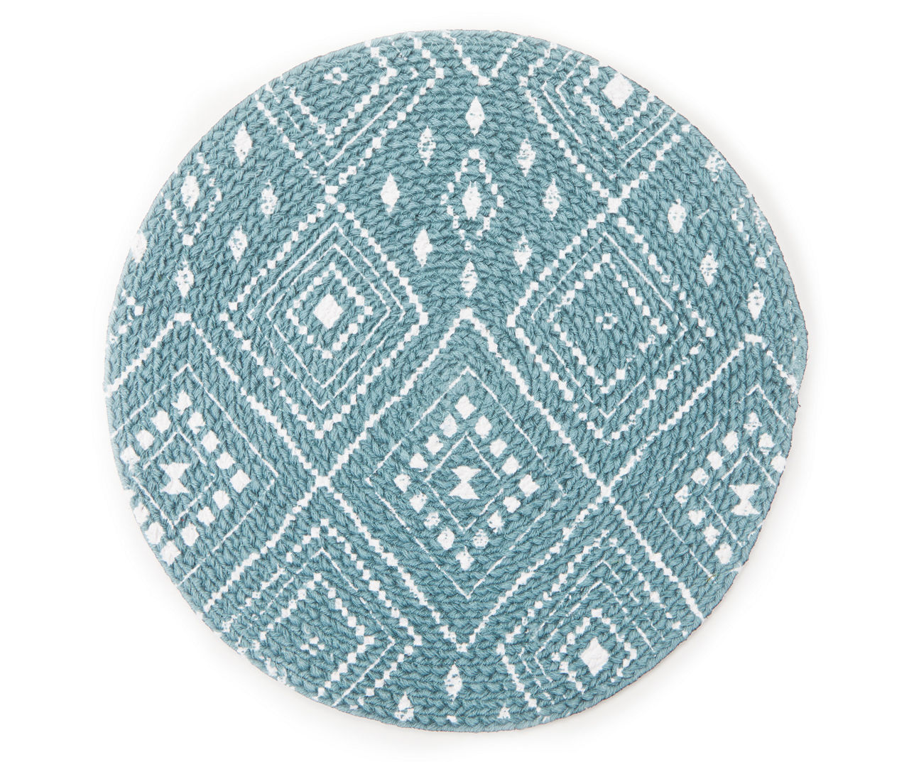 Teal Geo Round Placemat Big Lots