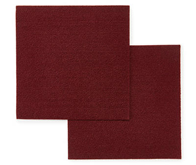 Red 12" x 12" Carpet Tiles, 12-Pack