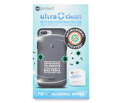 Ultra Clean Black iPhone 6Plus/7Plus/8Plus Treated Case
