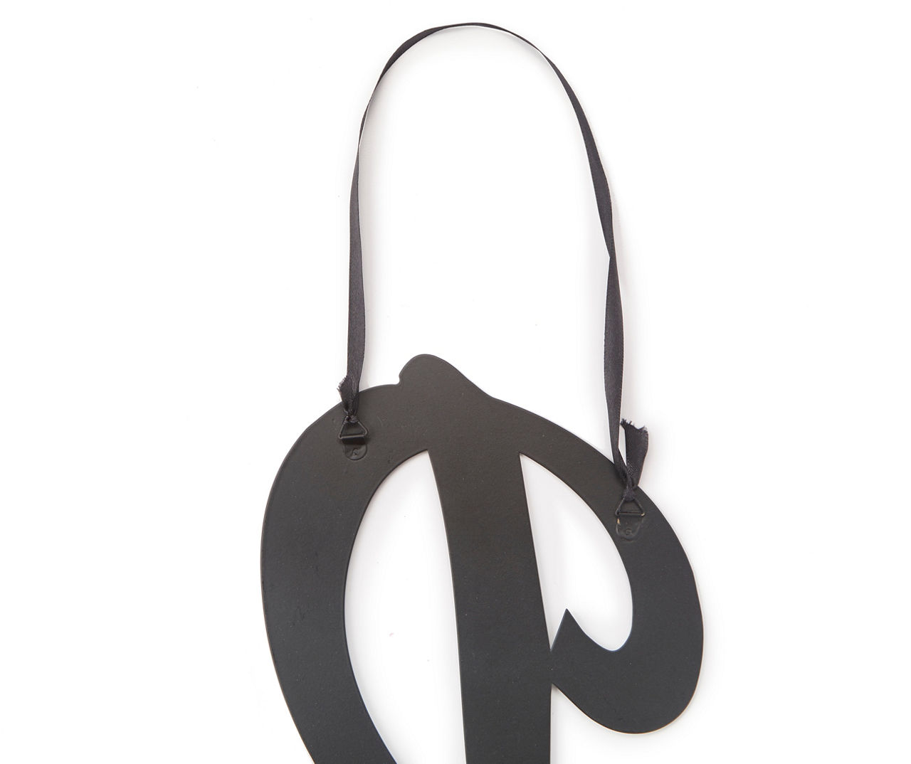 "B" Black Metal Hanging Monogram