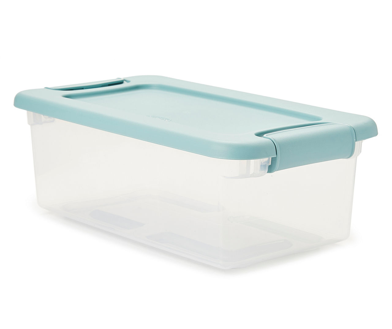 Sterilite 6-Quart Clear Storage Tote with White Lid