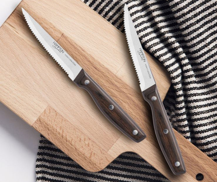 13 Pc Stainless Steel Kitchen Knife Set With Wooden Block