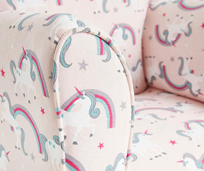 Kids Pink Unicorn Armchair