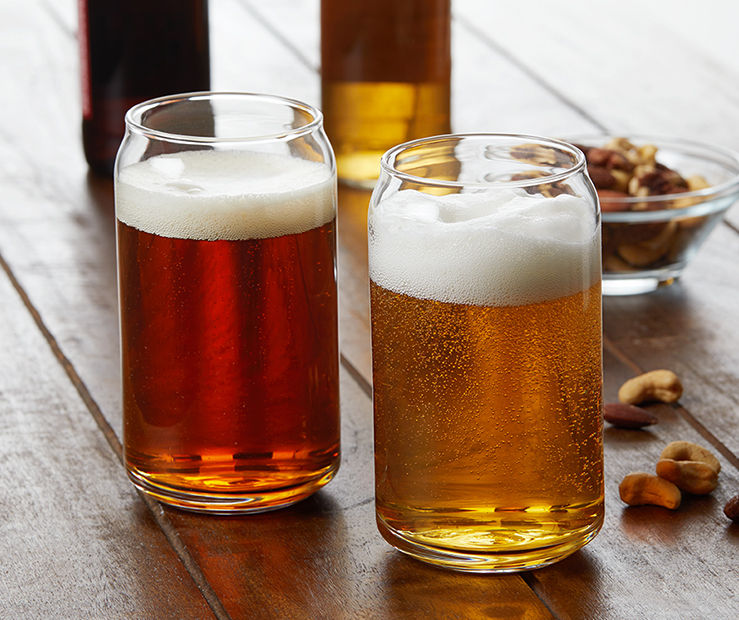 Libbey Beer Can 4-Piece Glassware Set