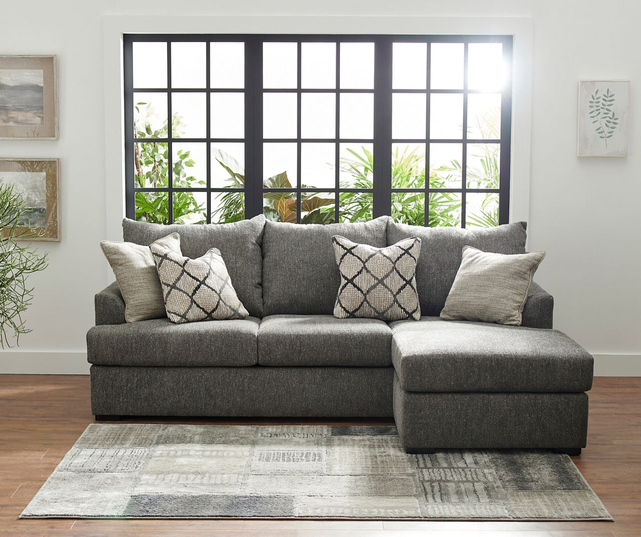 Broyhill Hartford Pewter Sofa Chaise