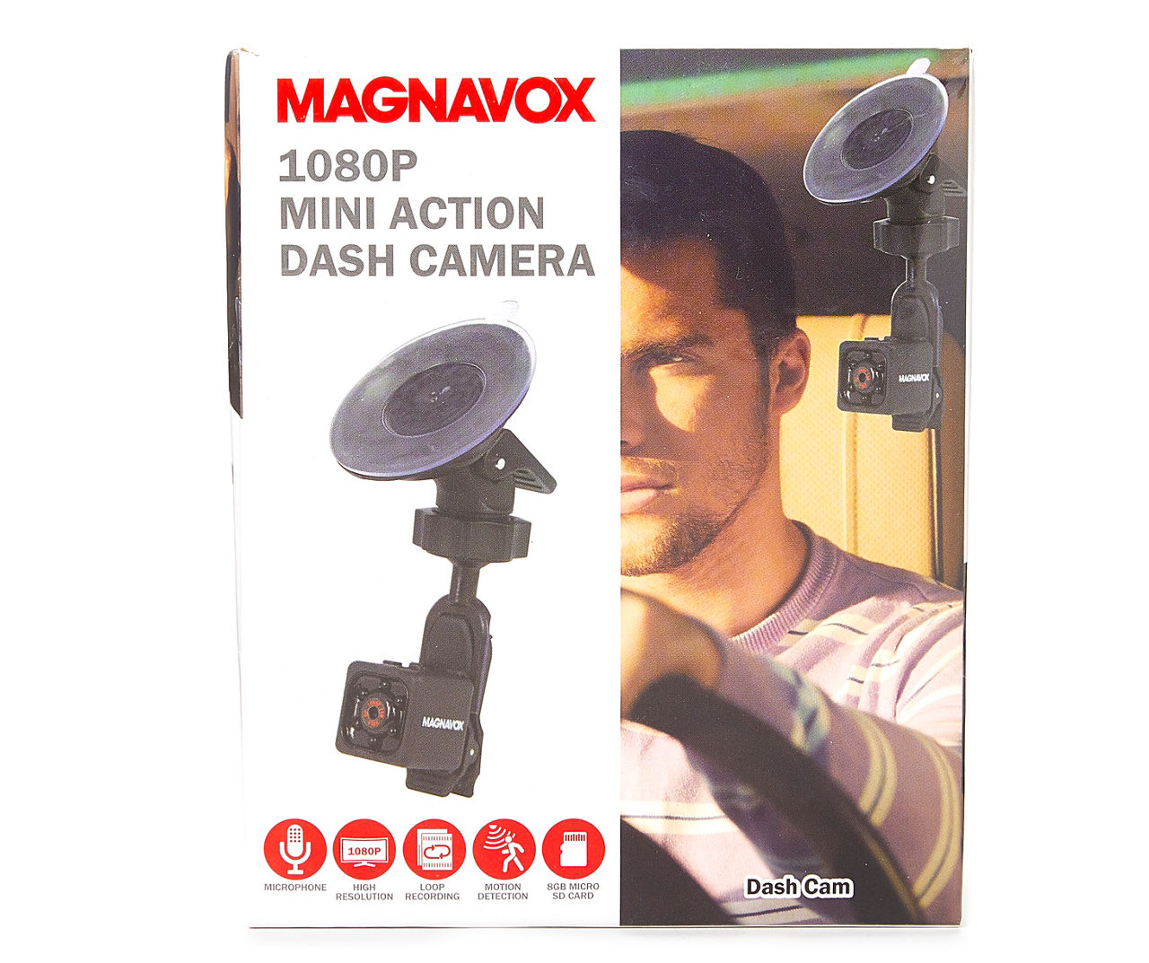 Magnavox 1080p Mini Action Dash Camera