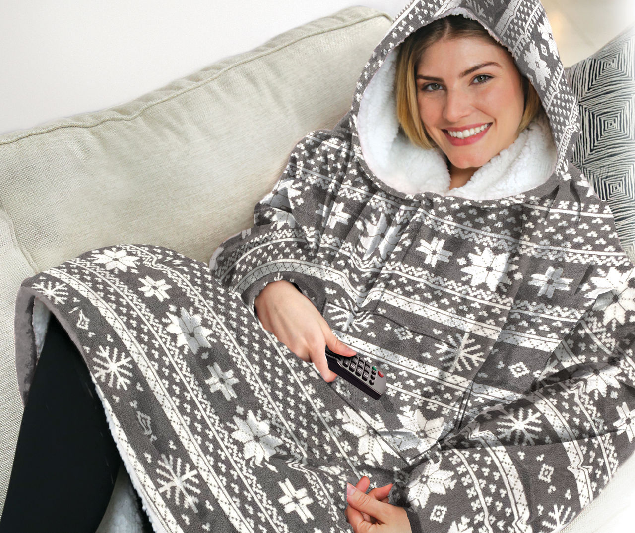 As seen on discount tv huggle blanket hoodie