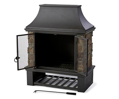38.18" Clearlane Wood Burning Fireplace