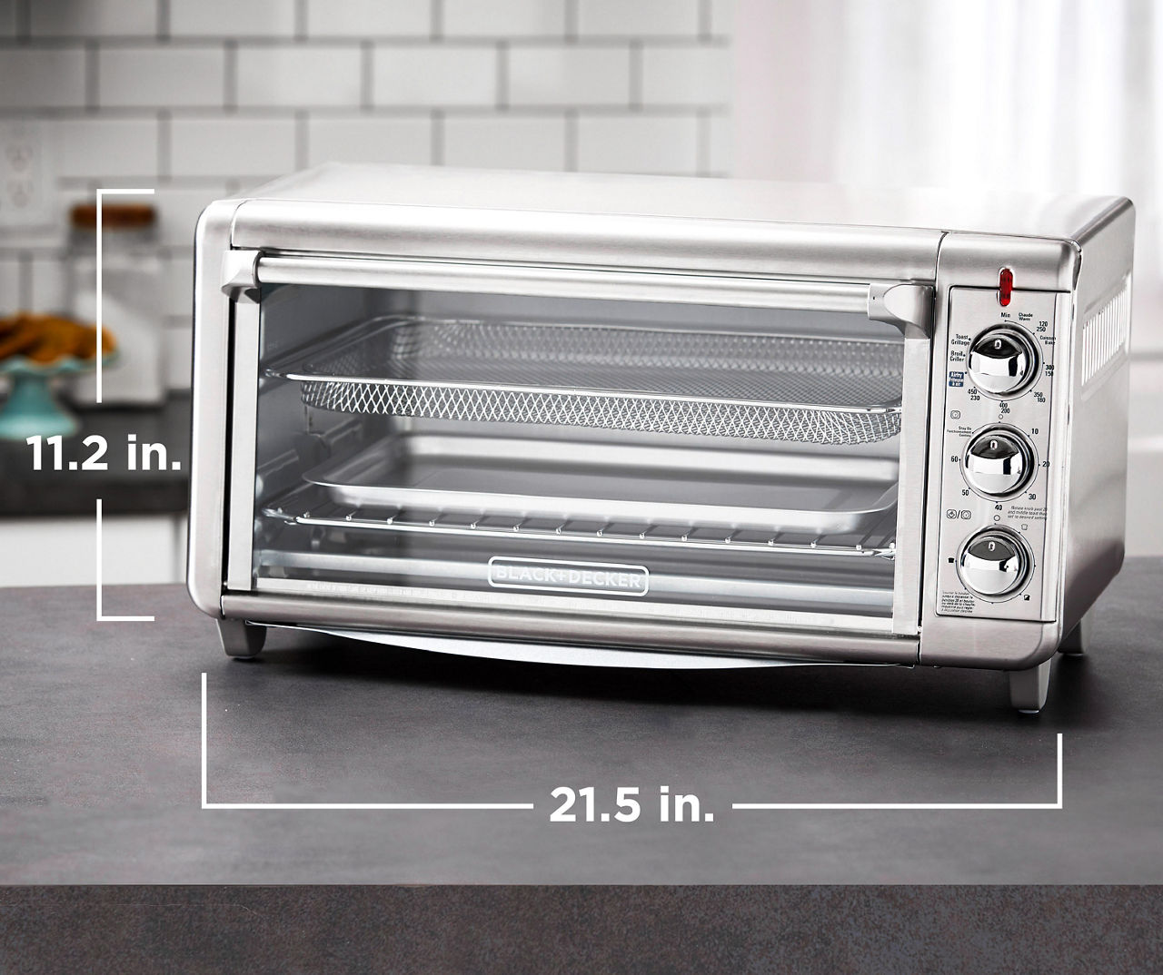 Black + Decker Crisp N Bake 8-Slice Air Fry Toaster Oven