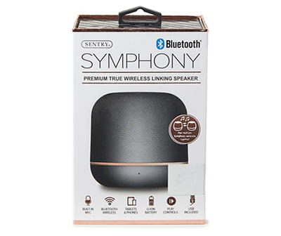 Symphony Gray Bluetooth True Wireless Speaker