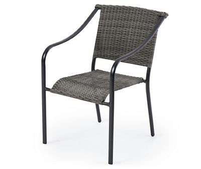 Gray All-Weather Wicker Outdoor Chair