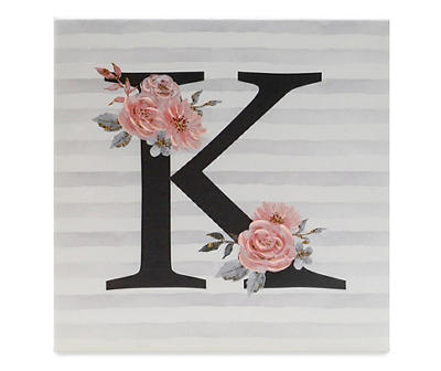 "K" Bloom Monogram Canvas