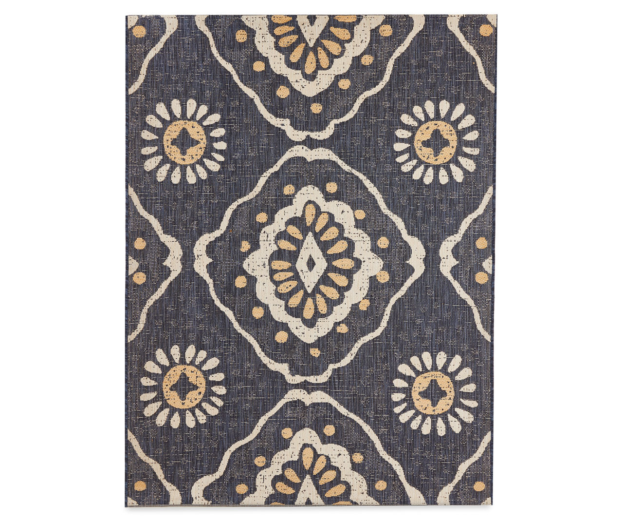 Broyhill Broyhill Blue & Yellow Medallion Indoor/Outdoor Area Rug Big