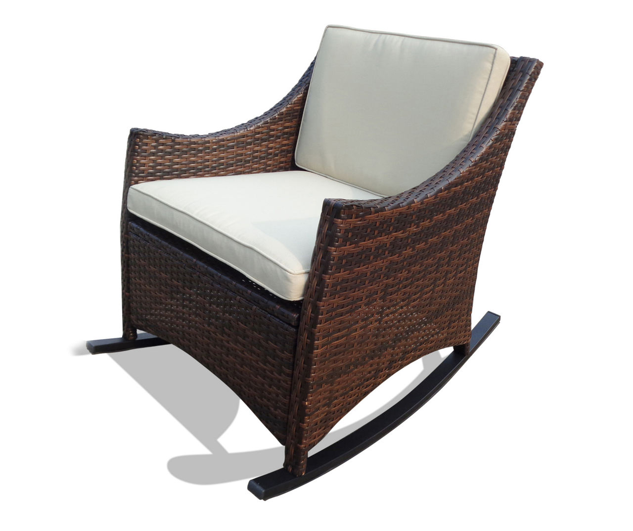 AllWeather Wicker Cushioned Patio Club Rocker Big Lots