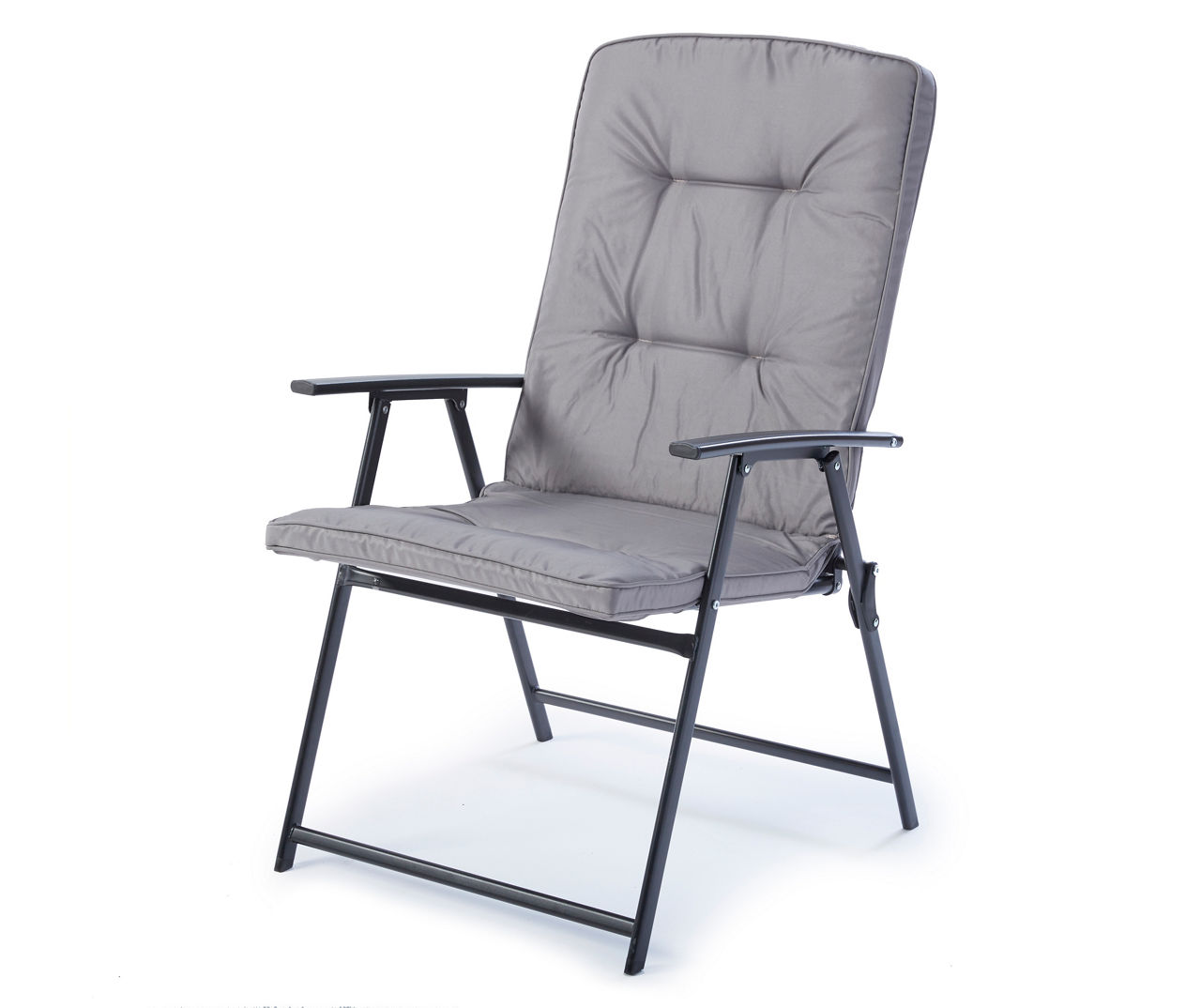 Real Living Dark Gray Padded Folding Chair Big Lots