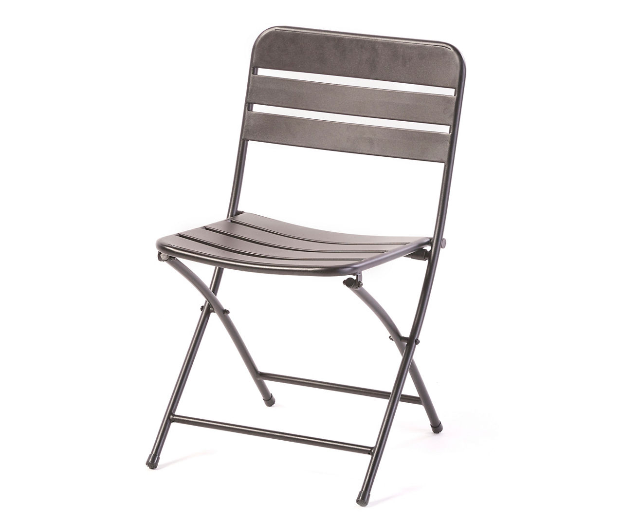 Real Living Black Steel Outdoor Folding Chair Big Lots