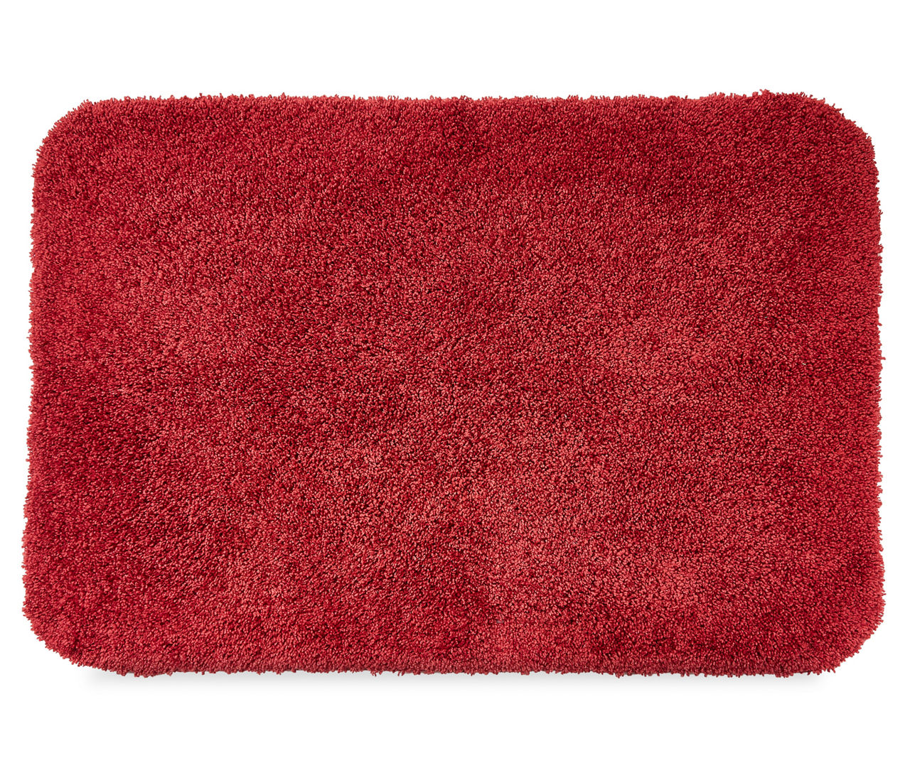 Deep Red Bath Rug, (24" x 36")
