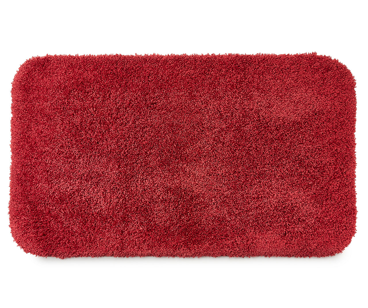 Deep Red Bath Rug, (20" x 34")