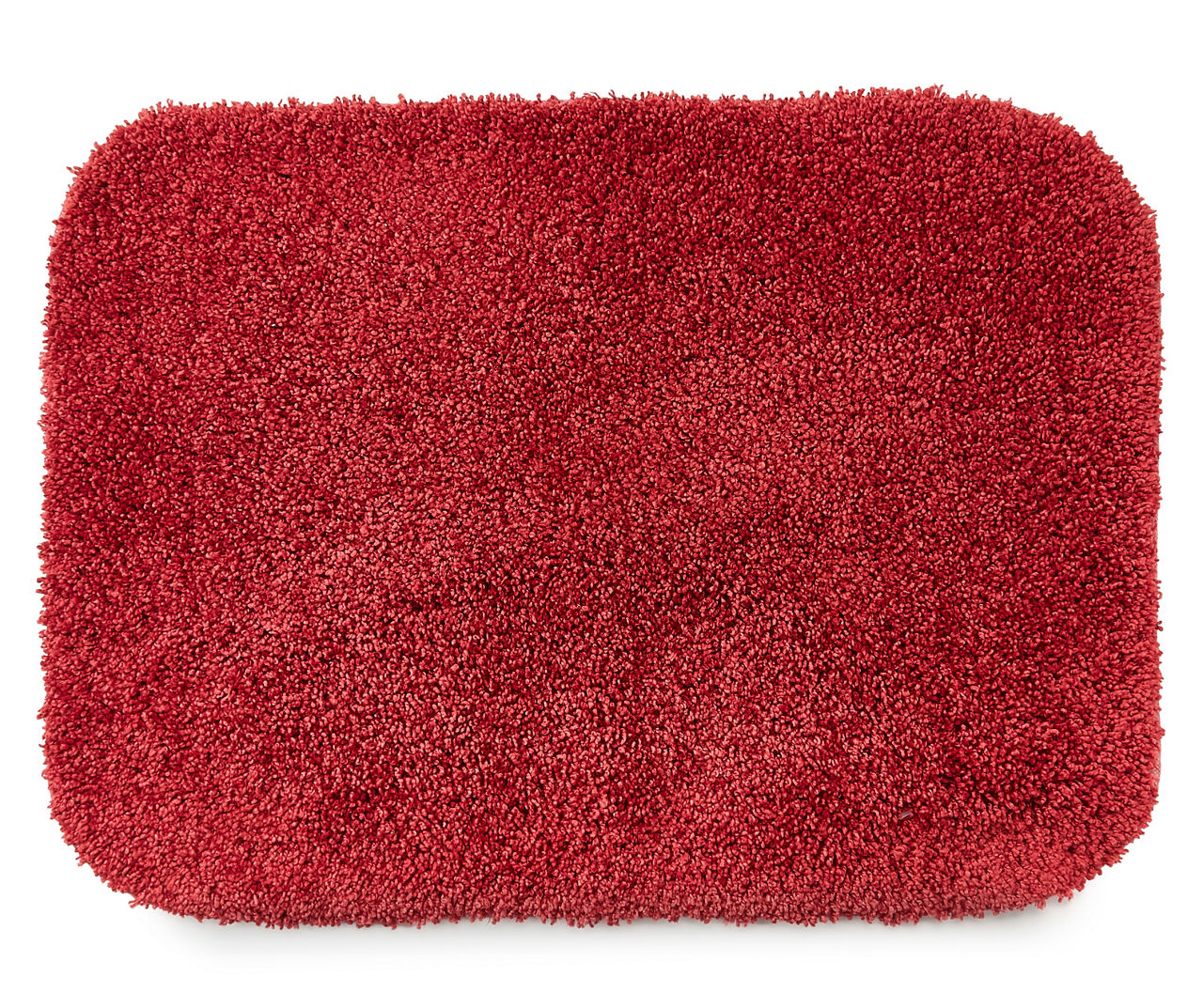 Deep Red Bath Rug, (17" x 24")