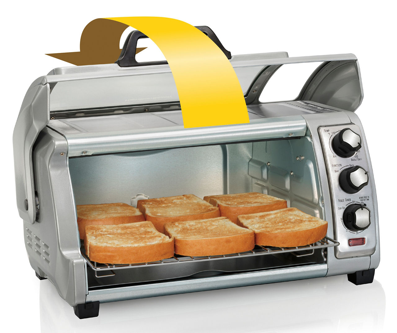 Hamilton Beach 4 Slice Toaster Oven - Black/Silver