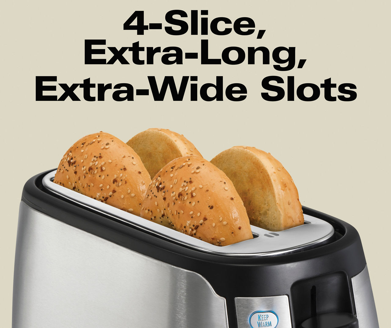 4 Slice Long Slot Toaster