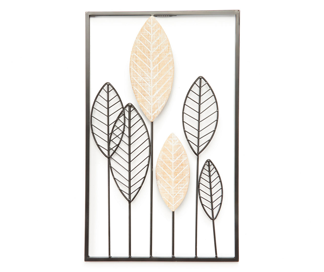 Metal & Wood Leaf Wall Decor Big Lots
