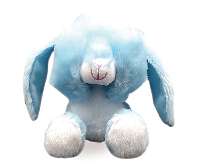 Blue Squeezable Peekaboo Bunny Plush