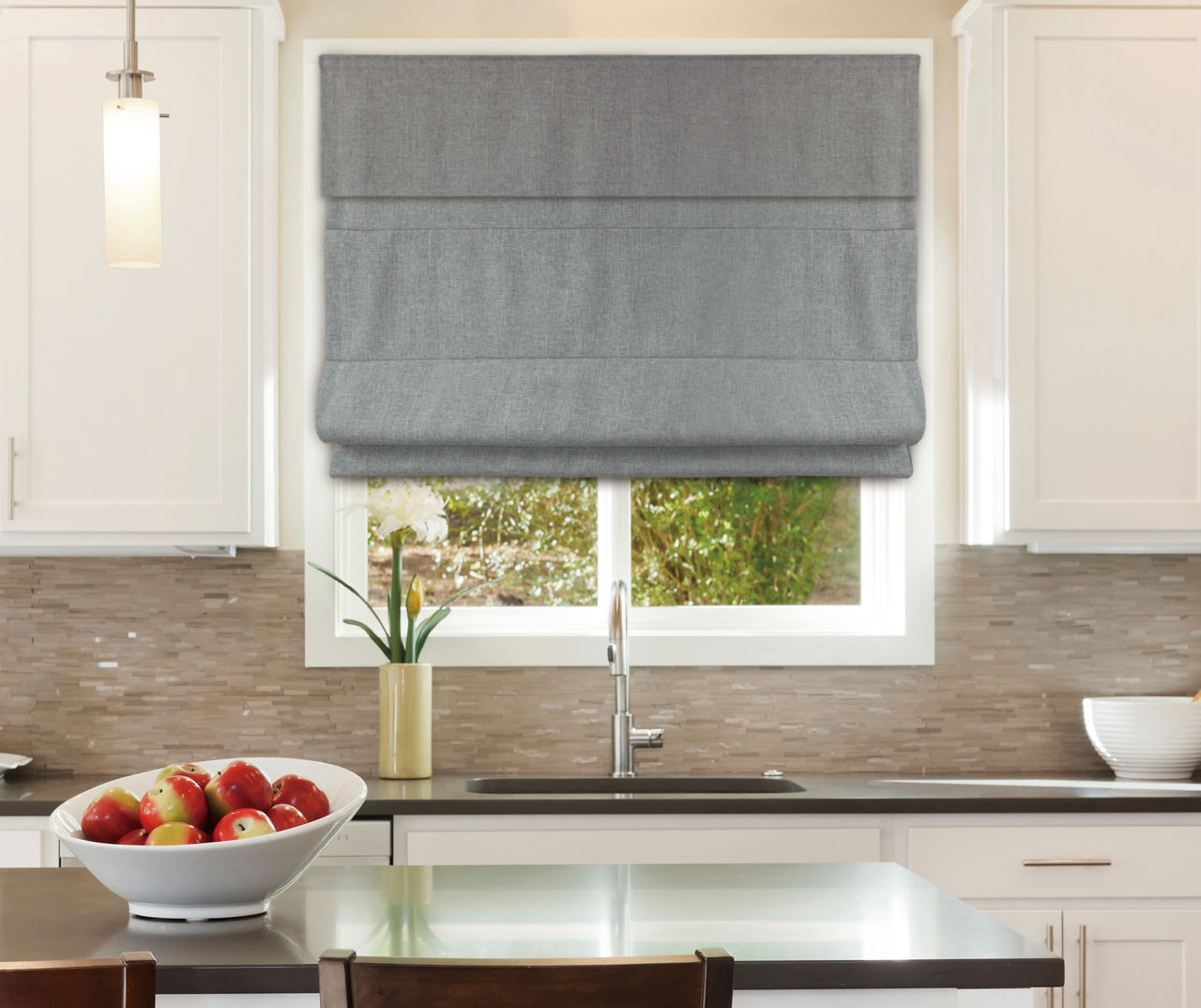 roman blinds kitchen