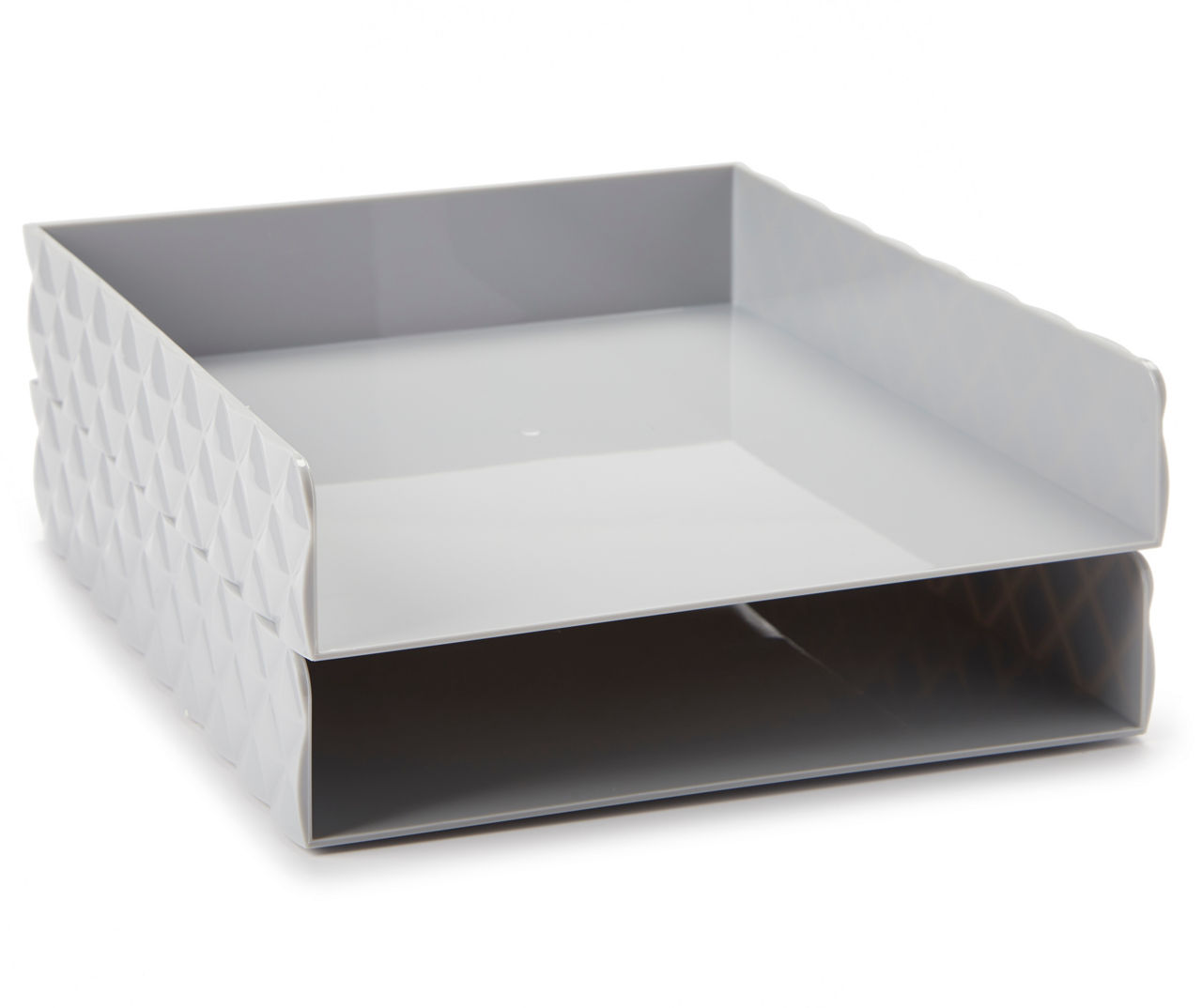 Gray Stackable Paper Tray, 2-Pack | Big Lots