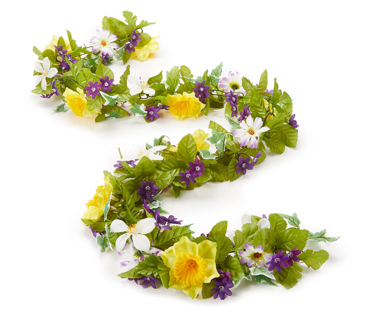 6' Daffodil & Daisy Flower Garland | Big Lots