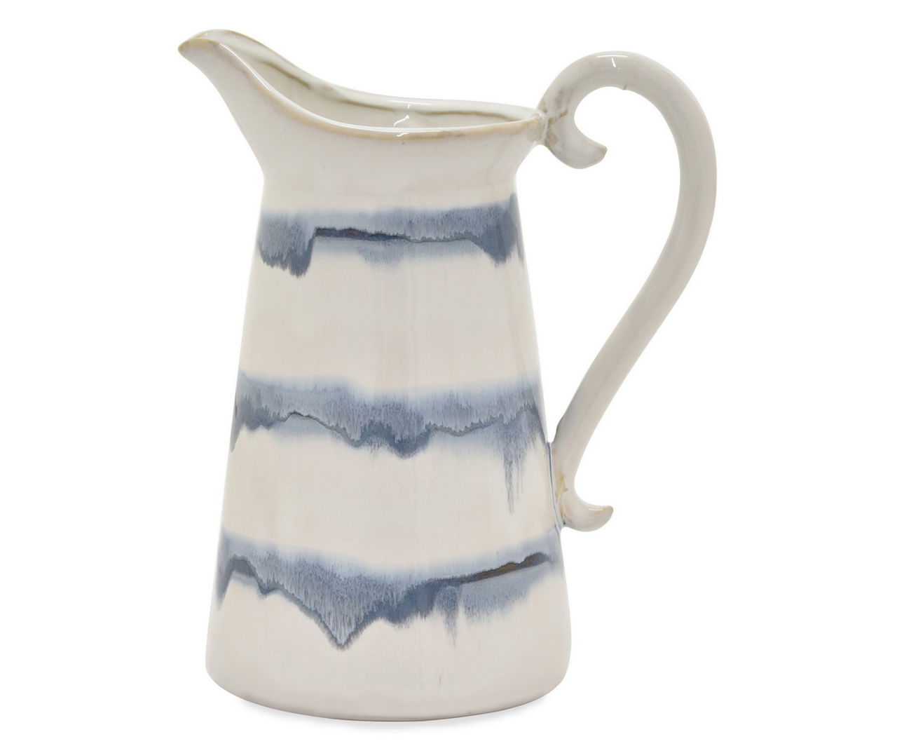 Blue & White Ceramic Pitcher Vase Big Lots