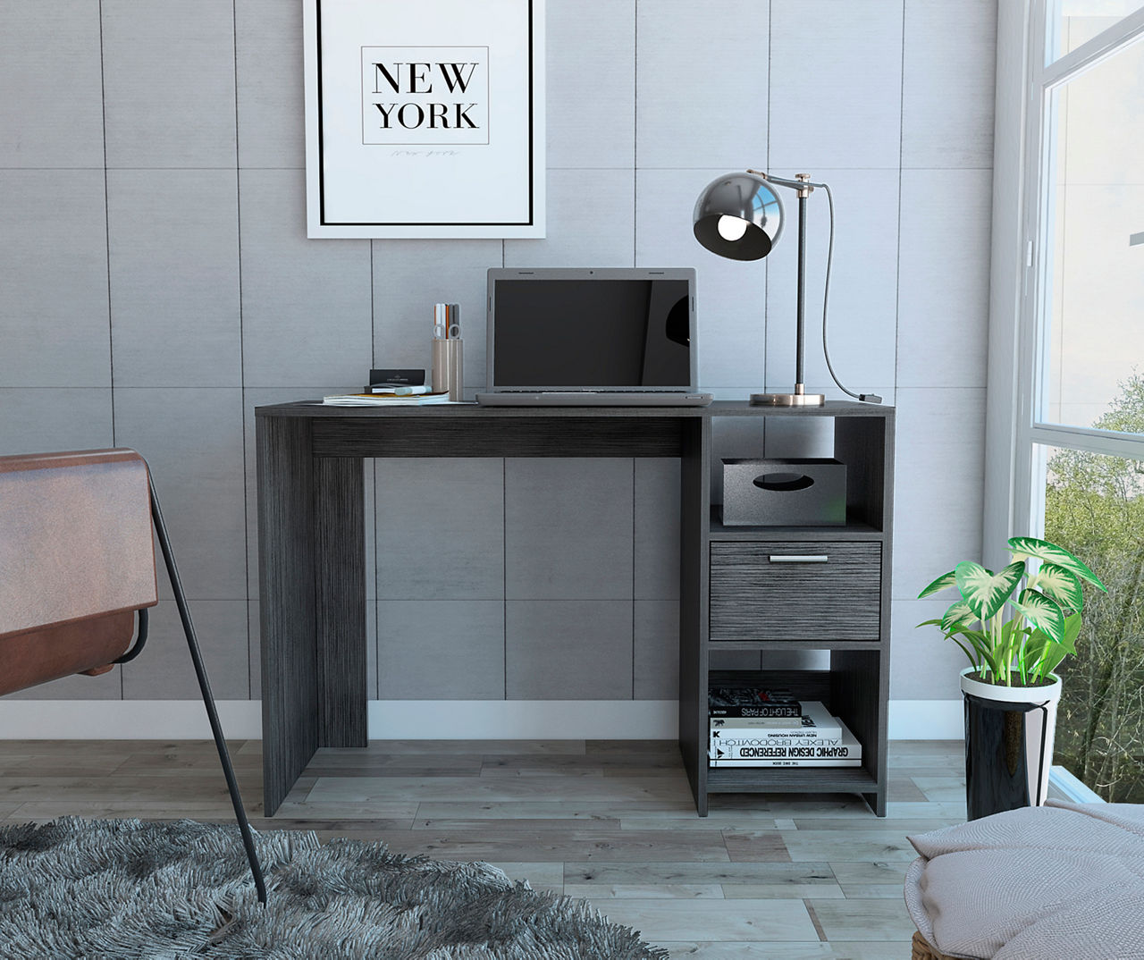 Big lots shop gray desk