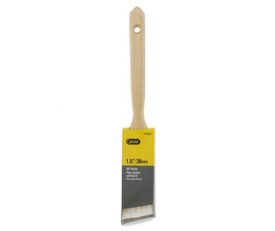 GAM 1.5 in. Angle Wood Long Handle Paint Brush