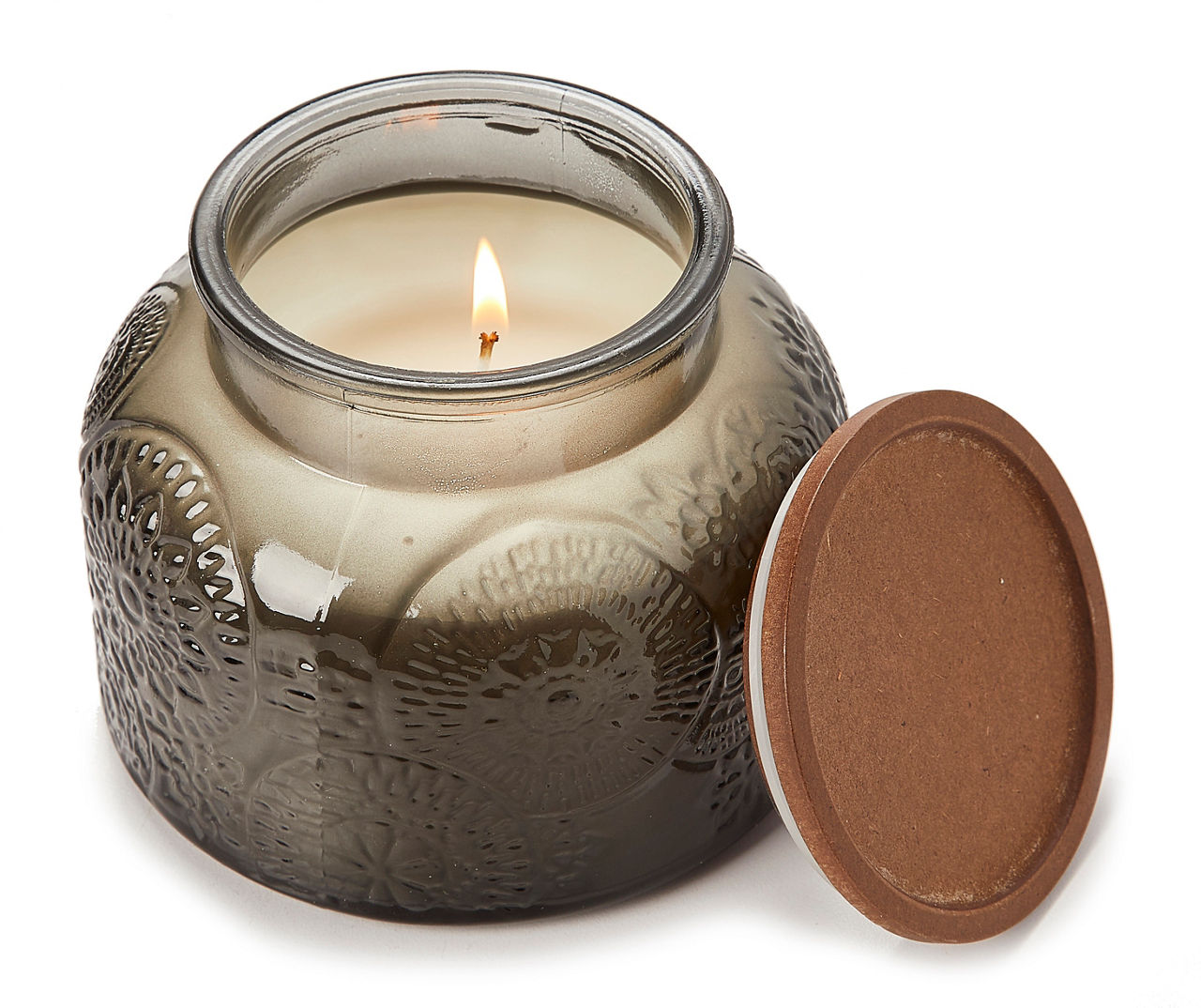Embossed Candle Jar, Candles