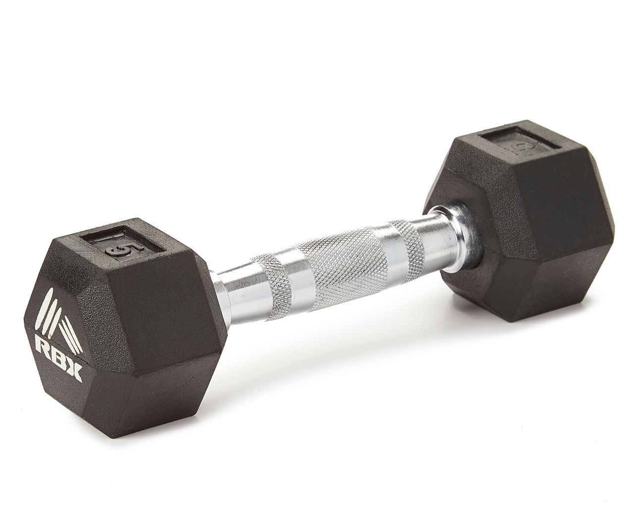 5kg rubber store hex dumbbells