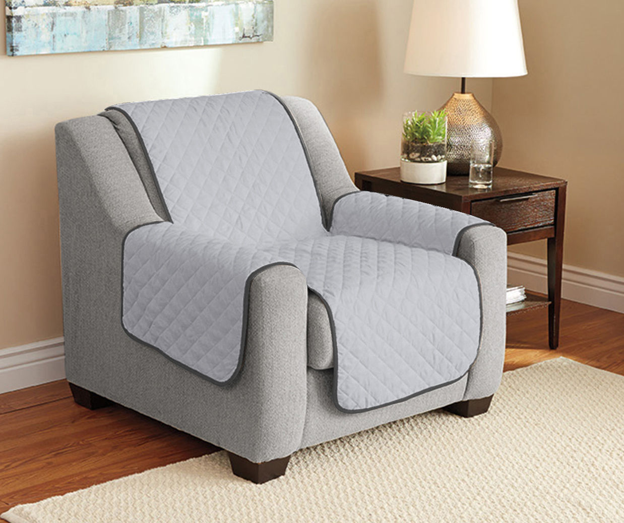 Broyhill Gray Reversible Sofa Furniture Protector