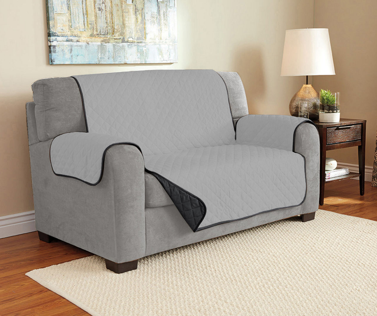 Broyhill Gray Reversible Sofa Furniture Protector